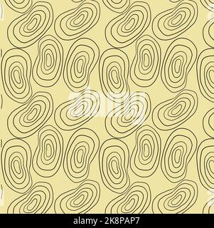 seamless abstract hand drawn circles pattern background Stock Photo