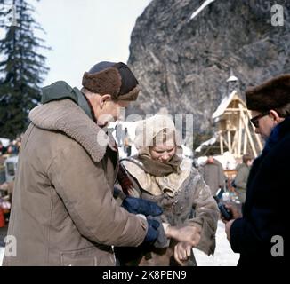 Røros March 1968 Recording the movie about Pippi Longstocking from the ...