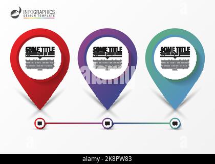 Modern steps timeline infographic. Business concept. Vector illustration Stock Vector