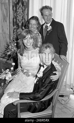 Oslo 1984-02: Celebrity wedding. Anita Skorgan and Jahn Teigen