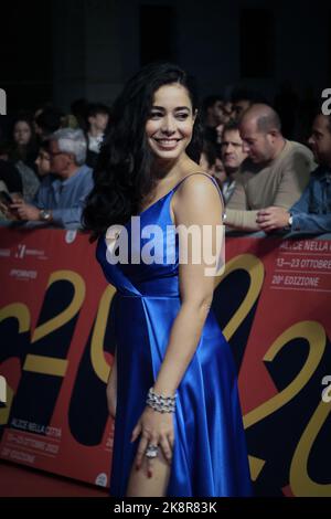 ROME, ITALY - OCTOBER 23: Aurora Cossio attends the red carpet for