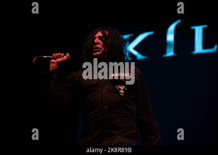 Photographs of Killing Joke performing at the OVO Hydro in Glasgow on the 21st October 2022 Stock Photo