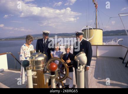 Verdal 19800727 The royal family visits Trøndelag. Here the Crown ...