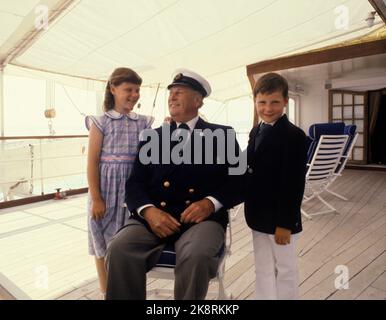 Verdal 19800727 The royal family visits Trøndelag. Here the Crown ...