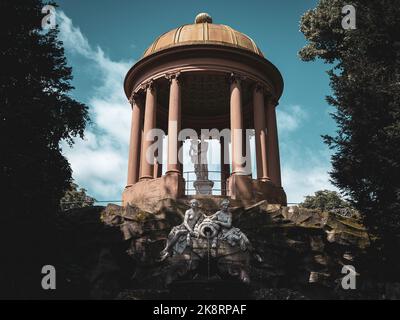 The Apollotempel, Historical landmark in Schwetzingen, Germany Stock Photo