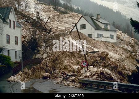 Odda 19930118: Storms and avalanches hit Western Norway in Norway in ...