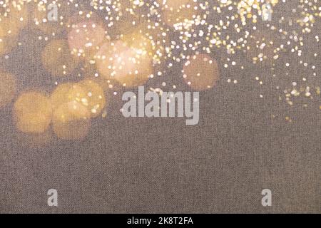 wall with lights, garlands, bulbs. texture rough background concrete plastered wall poster Stock Photo