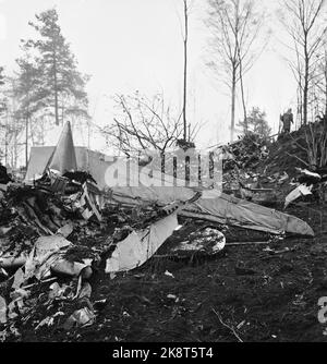 Asker 15 April 1963. Aerial accident on Nesøya in Asker. An Icelandic ...