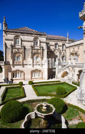 Portugal, Bucaco National Forest, Palace Hotel, Stock Photo