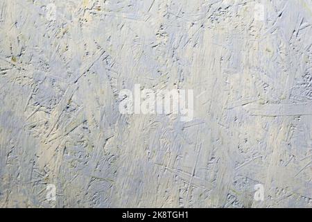 blue background pressed wood sawdust. wooden old background. Stock Photo