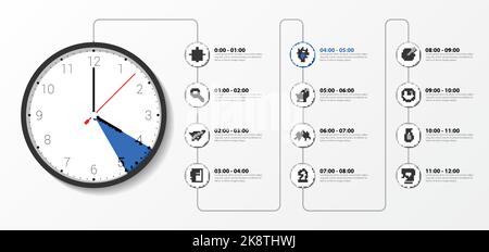 Infographic design template. Creative concept with 12 steps. Can be used for workflow layout, diagram, banner, webdesign. Vector illustration Stock Vector