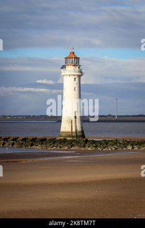 New Brighton Lighthouse, River Mersey / Irish Sea Stock Photo