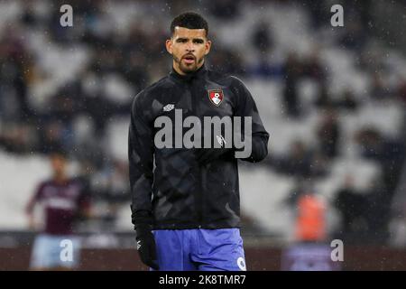 Dominic Solanke of AFC Bournemouth during the Premier League match between West Ham United and Bournemouth at the London Stadium, Stratford on Monday 24th October 2022. (Credit: Tom West | MI News) Credit: MI News & Sport /Alamy Live News Stock Photo