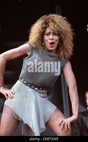 Tina Turner in concert, Oslo Norway 1985 Stock Photo - Alamy