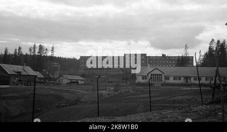 Grini 194505: The Peace Days May 1945. From Grini prison camp / concentration camp. Exterior. Photo: Haaland / NTB / NTB Stock Photo