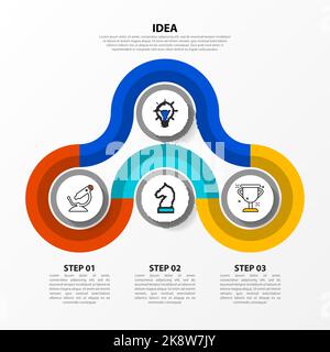 Infographic design template. Creative concept with 4 steps. Can be used for workflow layout, diagram, banner, webdesign. Vector illustration Stock Vector