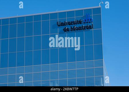 Montreal, CA - 10 October 2022: Facade of the Science Complex building of the Universite de Montreal on campus MIL Stock Photo