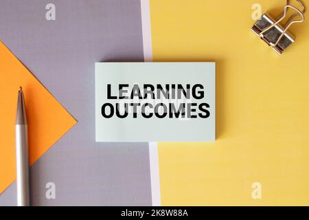 Lessons learned text concept write on notebook Stock Photo - Alamy