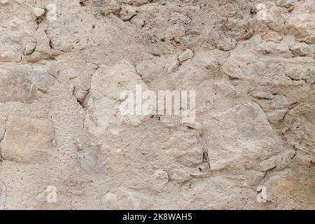 stone wall texture background typical of old constructions of walls and ramparts Stock Photo