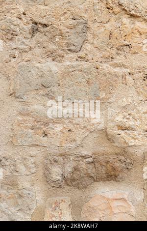 stone wall texture background typical of old constructions of walls and ramparts Stock Photo