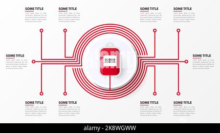 Infographic design template. Creative concept with 10 steps. Can be used for workflow layout, diagram, banner, webdesign. Vector illustration Stock Vector