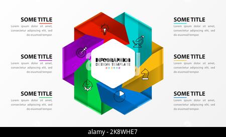 Loop symbol. Infinity vector infographic element. Colorful mobius loop ...