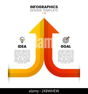 Vector Infographic cooperation report template made from lines and ...