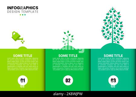 Infographic design template. Creative concept with 3 steps. Can be used for workflow layout, diagram, banner, webdesign. Vector illustration Stock Vector