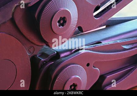 Tactical Gear Multitool Close Up Stock Photo