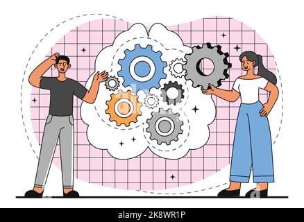Logical thinking concept Stock Vector