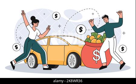 Lottery winner concept Stock Vector