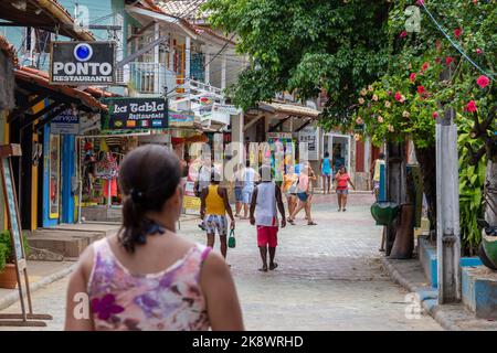 SALVADOR - BAHIA, BRAZIL – SEPTEMBER 21 2022: Morro de Sao Paulo Stock Photo