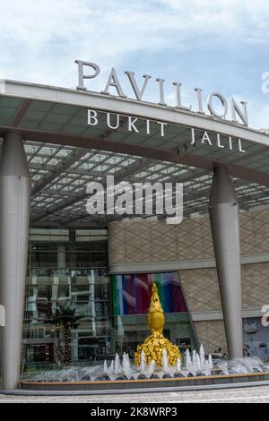 Kuala Lumpur,Malaysia - October 24,2022 : Exterior view of the Pavilion Bukit Jalil, people can seen exploring around it. Stock Photo