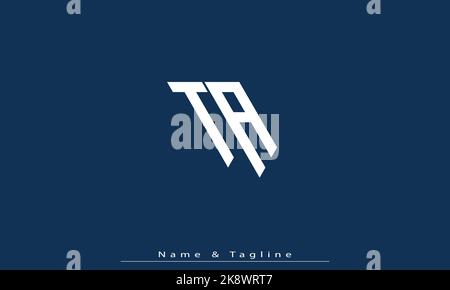 Alphabet letters Initials Monogram logo TA , AT Stock Vector
