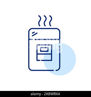 Air humidifier climate control gadget. Pixel perfect, editable stroke icon Stock Vector