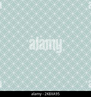 Seamless geometric background for your designs. Modern vector ornament with circles. Geometric abstract light blue and white pattern Stock Vector