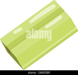 Chew mint icon cartoon vector. Gum bubble Stock Vector