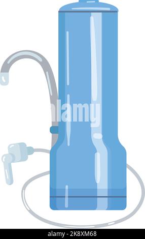 Home filter icon cartoon vector. Water system Stock Vector