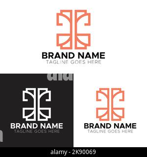 Modern Building logo design, real estate company logo template vector Stock Vector