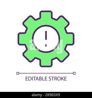 Adjusting problems RGB color icon Stock Vector