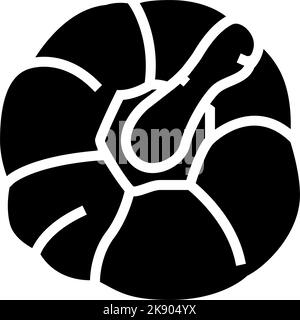 red pepper ingredient glyph icon vector illustration Stock Vector