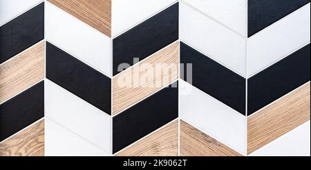 Geometric abstract pattern with tiles in parallelogram shape. Stock Photo