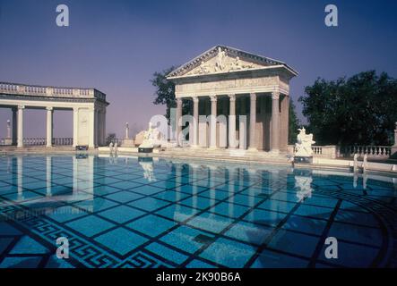 USA. California. Hearst Castle at San Simeon. Neptune Pool. Stock Photo