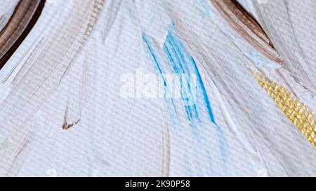 Abstract background illustration painted with acrylic or oil paint on canvas. Stock Photo