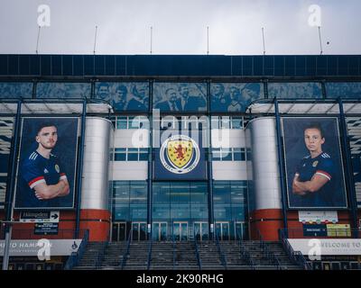 Hampden Park is a football stadium in the Mount Florida area of Glasgow, Scotland. Stock Photo