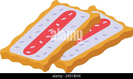 Snack cuisine icon isometric vector. Australian food. Travel meat Stock Vector