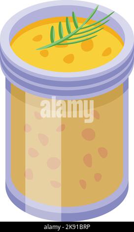 Soup cuisine icon isometric vector. Australia food. Travel fruit Stock Vector