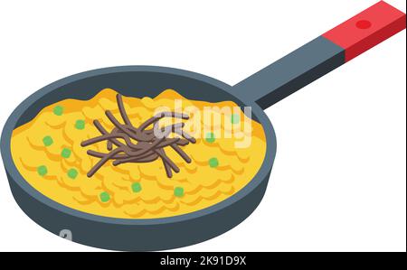 Bean food icon isometric vector. Austrian cuisine. Bread german Stock Vector