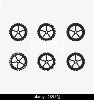 Car tier icons. vector illustration Stock Vector