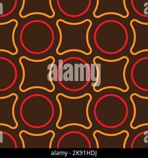 Geometric seamless pattern. Abstract background of colored geometric shapes. Simple wallpaper for textile printing and wrapping paper. Stock Vector